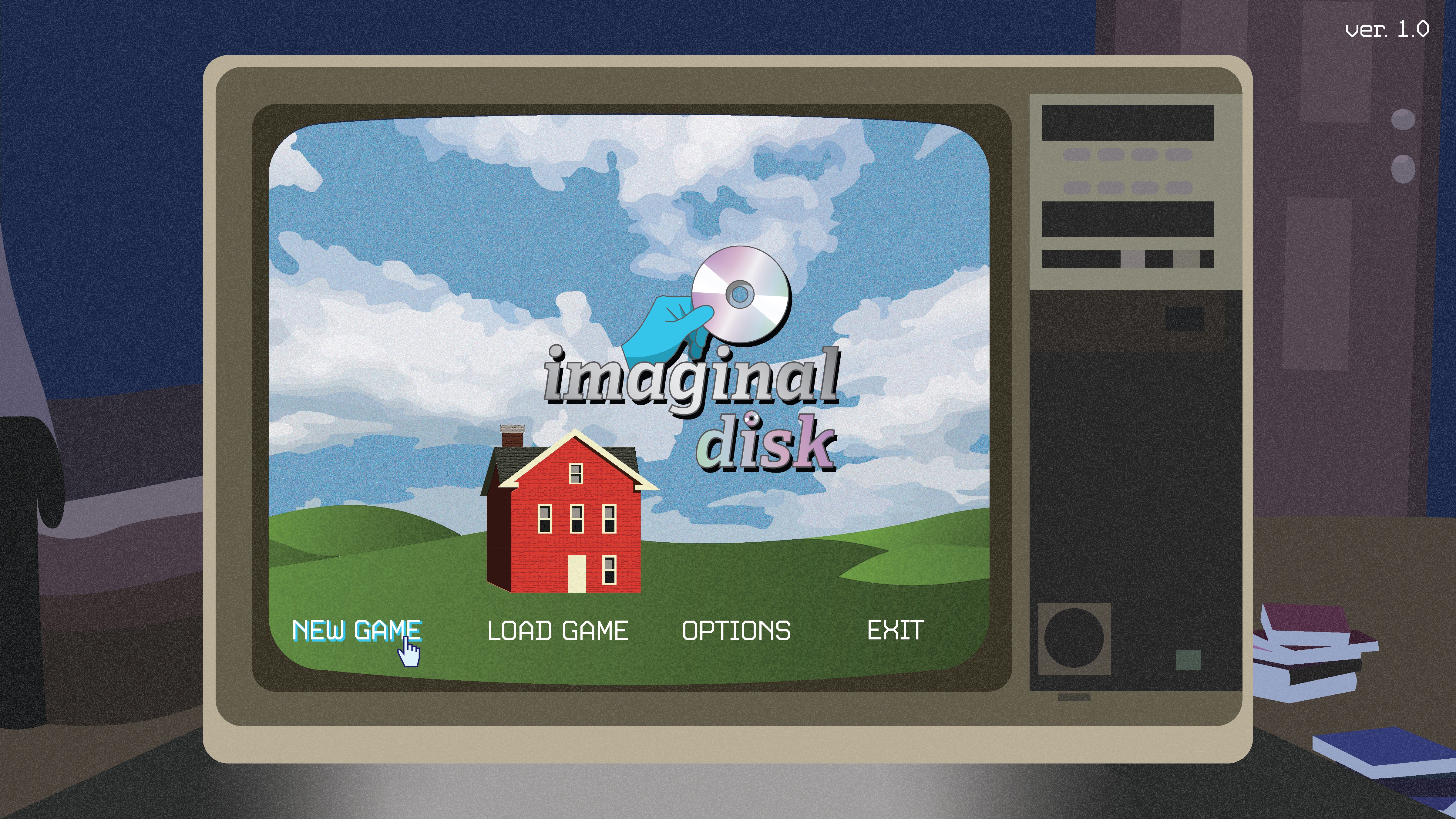 Screenshot of a game start screen